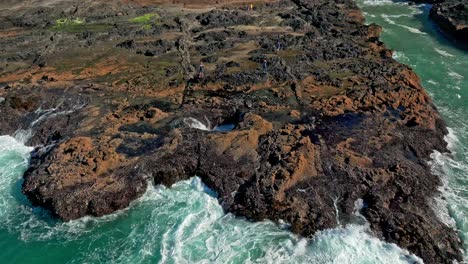 located in the cape perpetua scenic area, just three miles south of yachats oregon, thor's well is a bowl-shaped hole carved out of the rough basalt shoreline