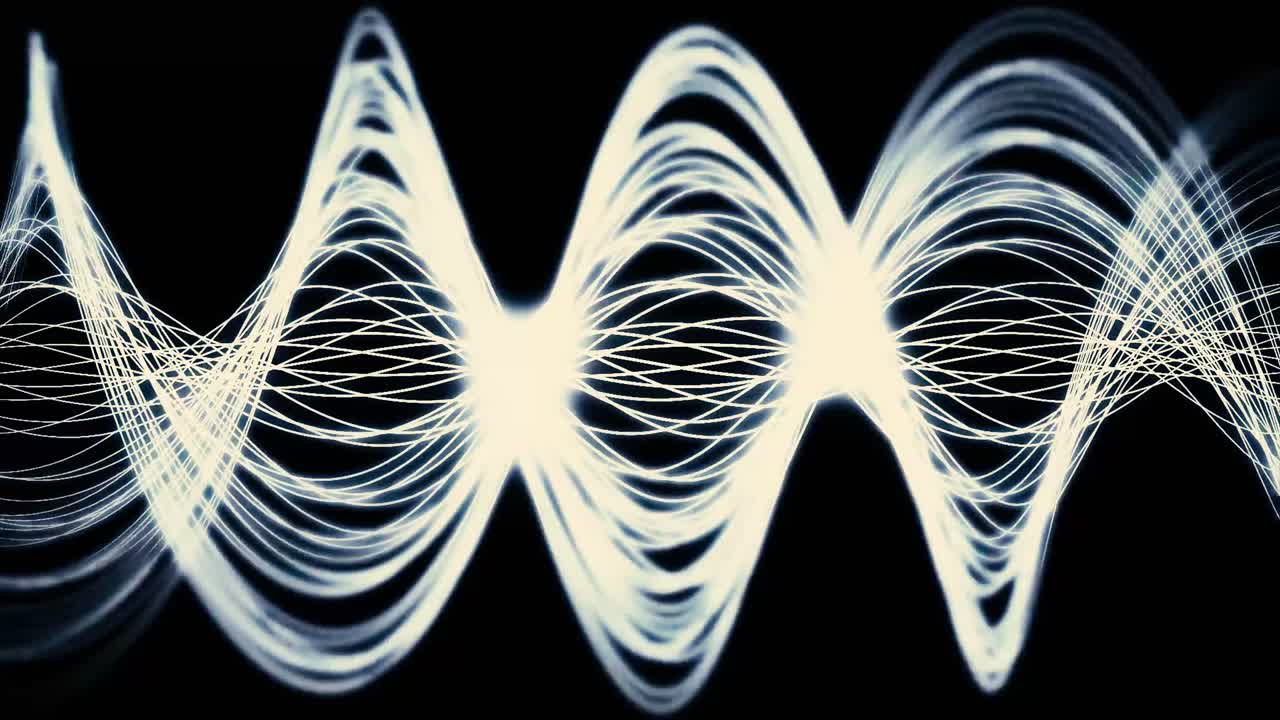 ondas de luz abstractas