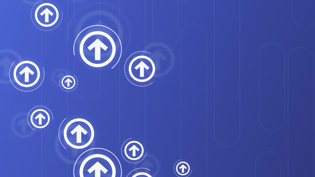 las flechas circulares de fondo. abstracto limpio, simple y brillante animación de fondo. hermoso diseño de movimiento. los conceptos de negocios, finanzas, tecnología, futurista, internet, datos, fibra óptica, velocidad, inalámbrico, web, móvil, sin costuras, loopable