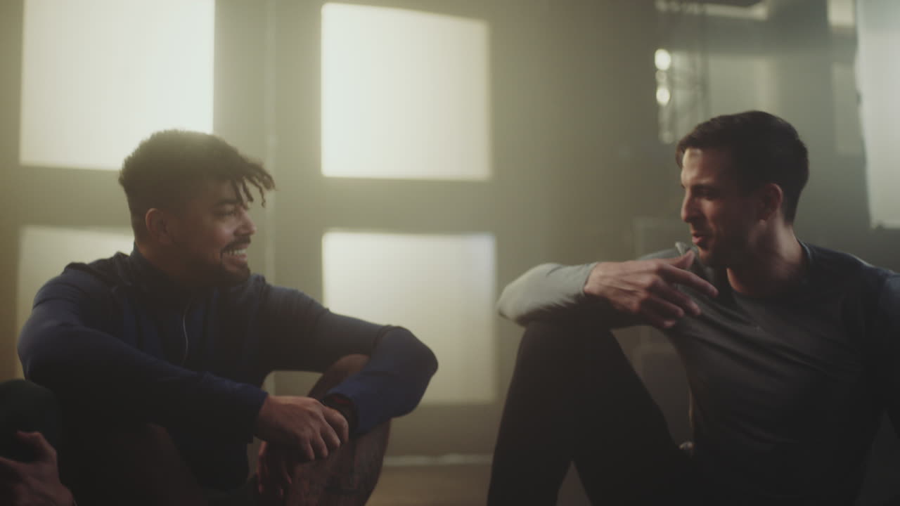 Friends Relaxing After a Workout