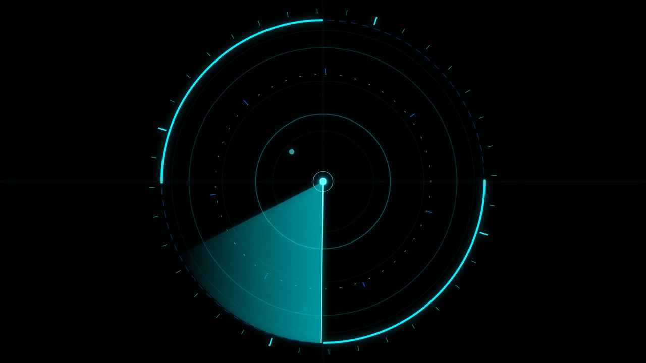 Schermo Radar Digitale in Scansione per Obiettivi