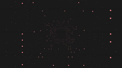 night sky in dots floating stars on black background