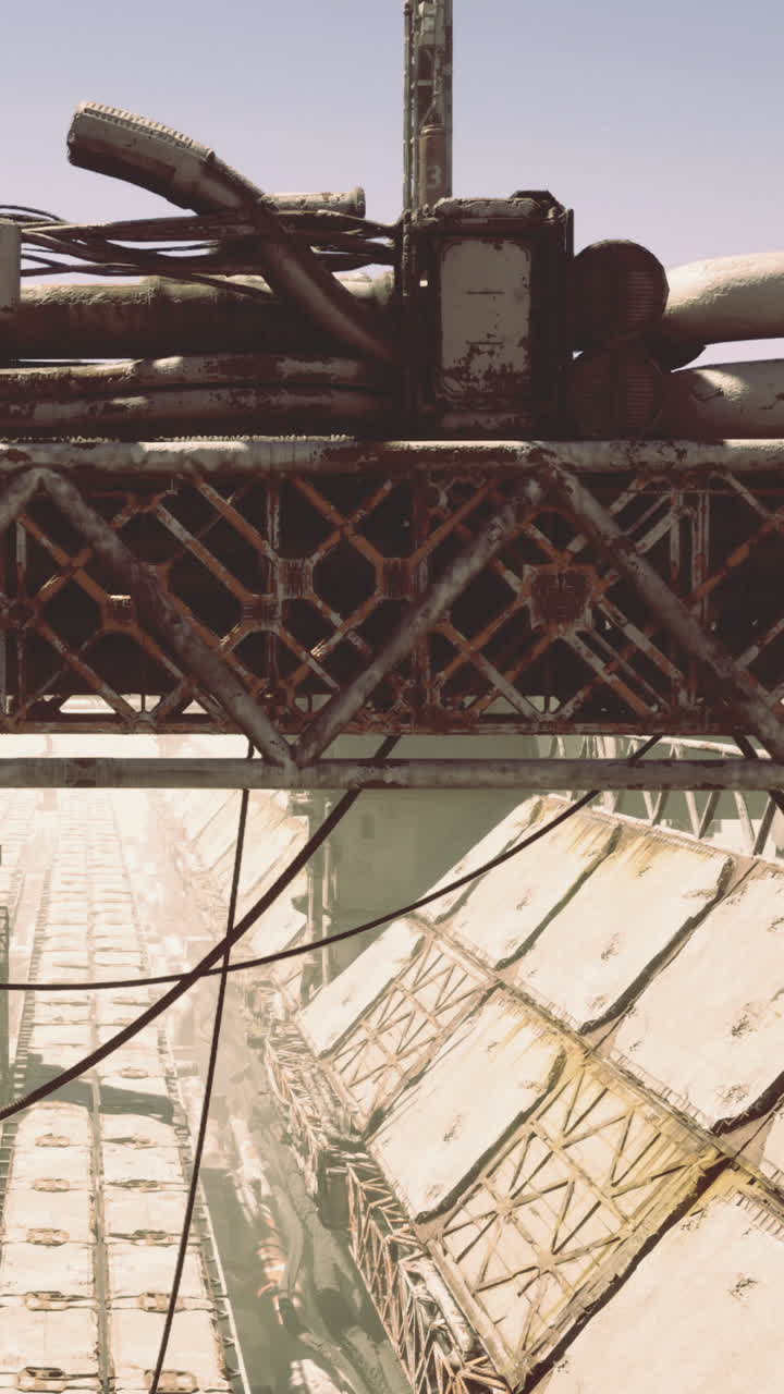 Exploring the beauty of rusted machinery in a forgotten industrial landscape