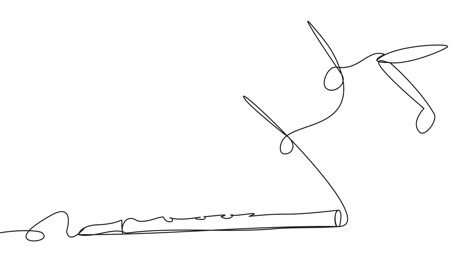 self-drawing of a pipe in one line