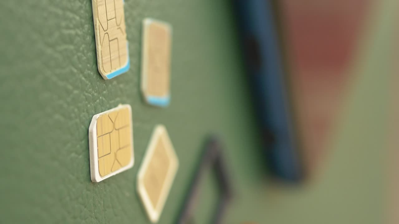 Sim Cards Stuck on Refrigerator