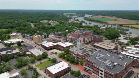 órbita aérea del centro de clarksville tennessee