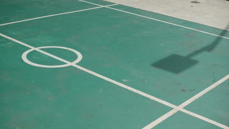 empty tennis court at early morning ,