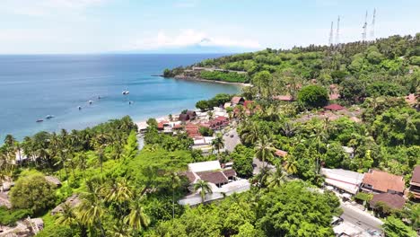 coastal town in bali, indonesia