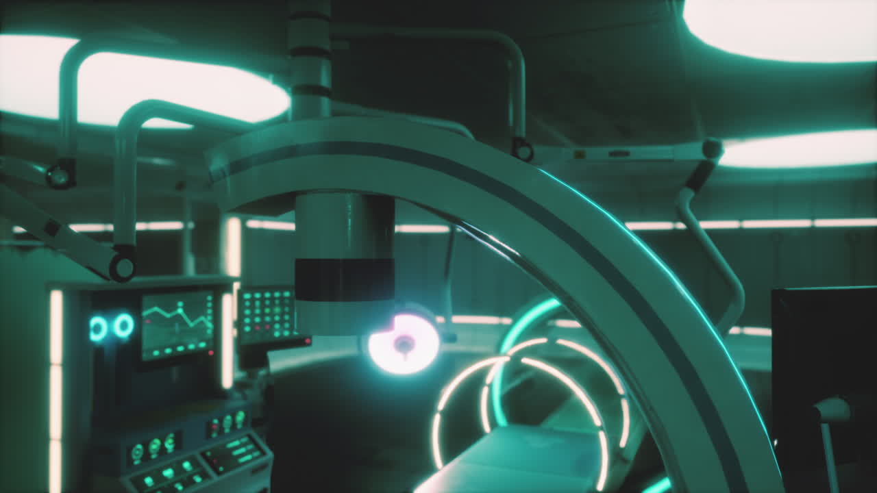 sala de operaciones futurista