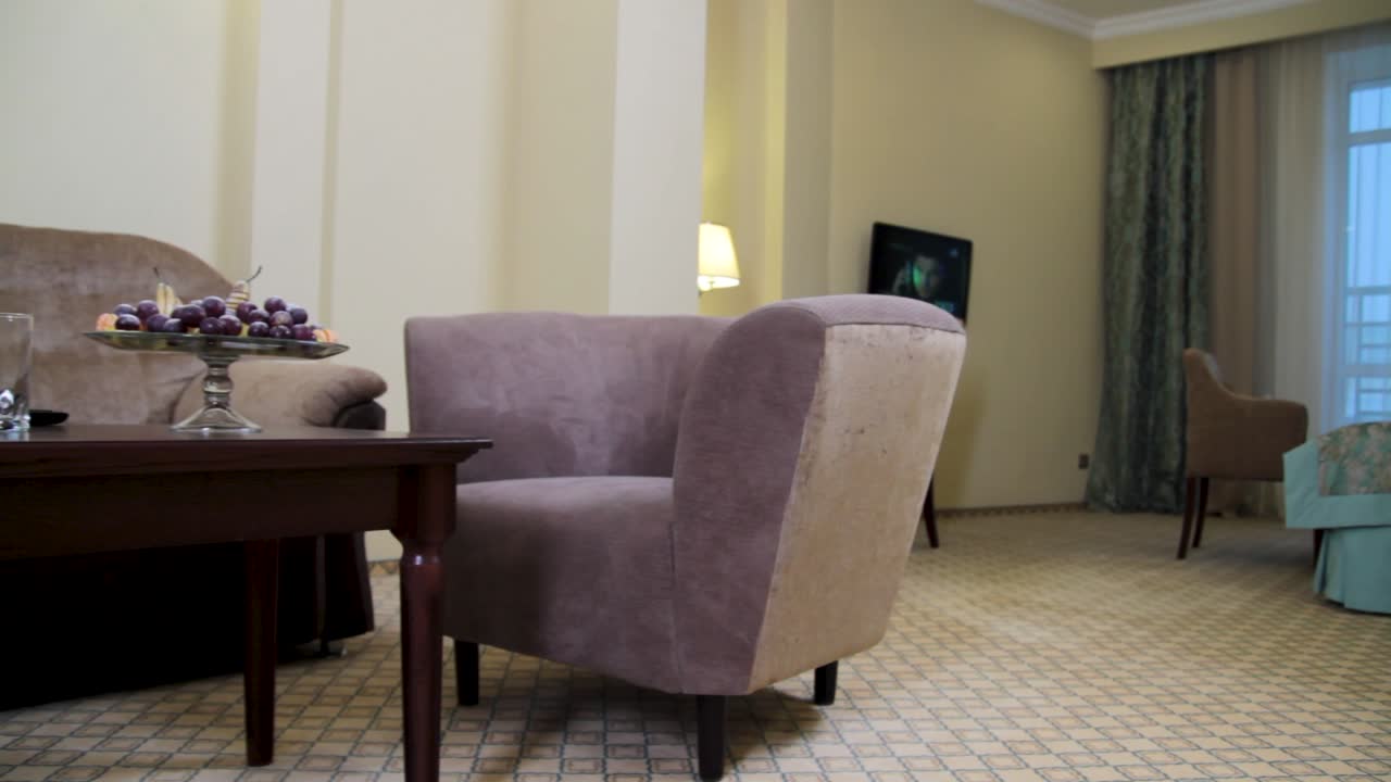 vista interior de la habitación del hotel