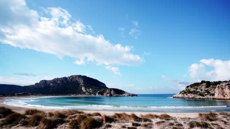 greek voidokilia beach, timelapse