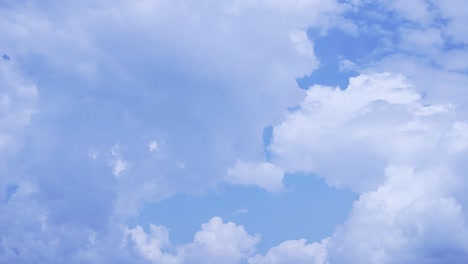 clouds 4k time lapse, beautiful white fluffy clouds moving fast in the summer sky