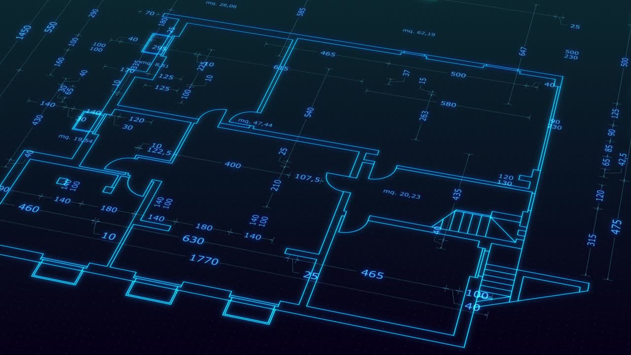 futuristic CAD interface