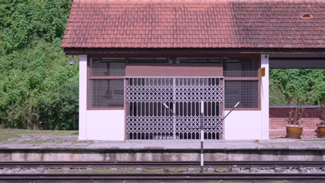 train station at the railway corridor in singapore