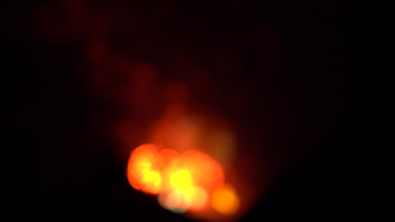 White, green and gold fireworks with bokeh. Holiday background