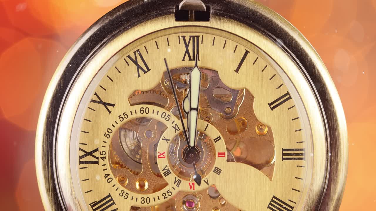 reloj de estilo retro navidad o año nuevo resumen antecedentes