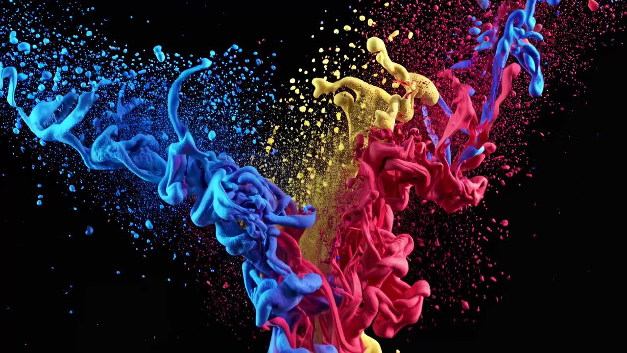 respingo de cor abstrata