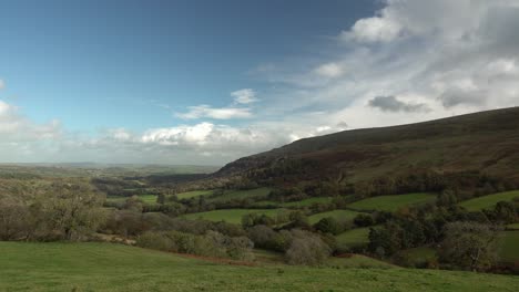 timelapse view of the brecon beacons national park, wales