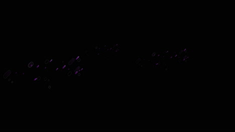 animación de formas que se mueven sobre un fondo negro