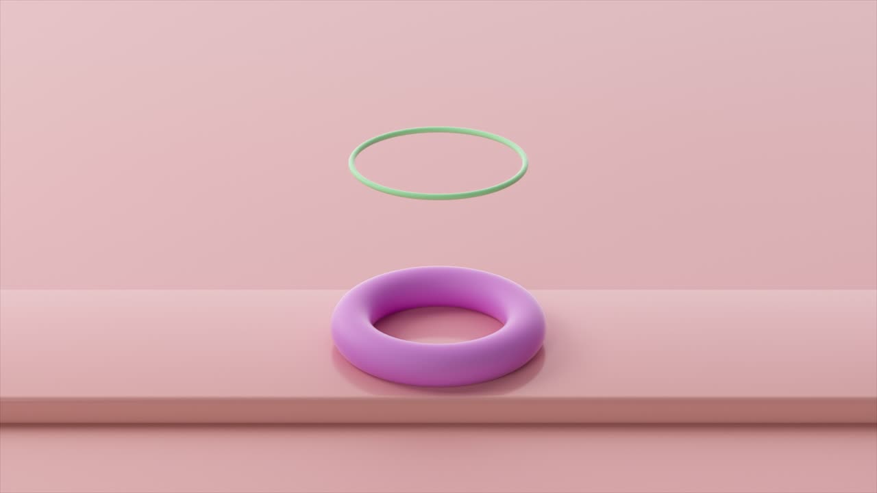 Surreal 3D Rendering of a Colorful Glass Egg with a Halo