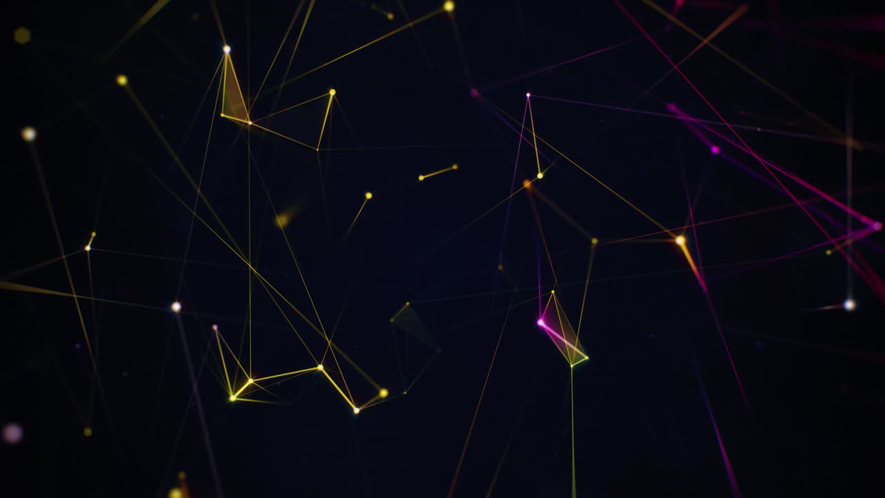 VJ Multicolored Neon Plexus