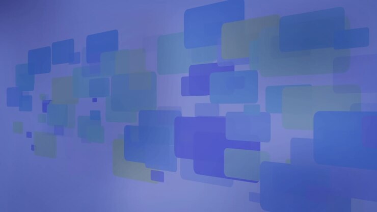 Animation of blue gradient with blue squares in background