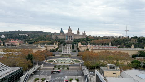 Palacio-Nacional-de-las-Artes,-Barcelona-Spain.