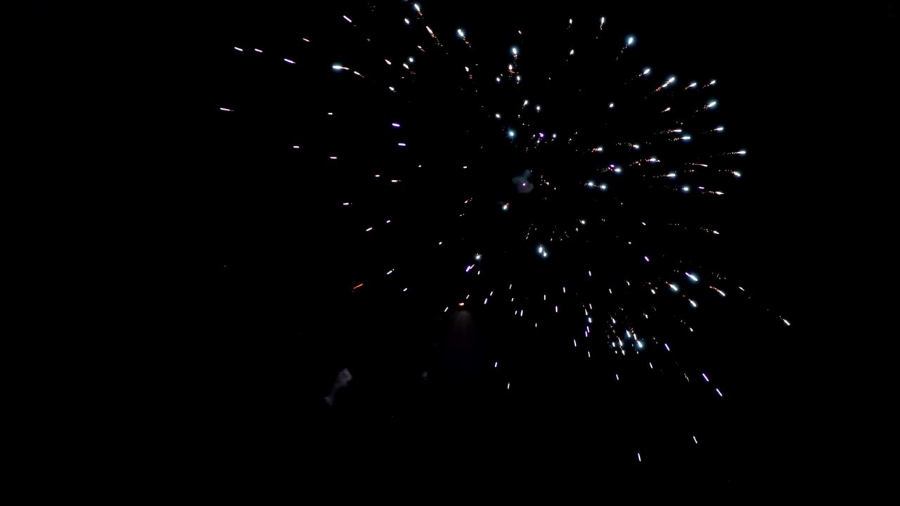 불꽃놀이 배경은 원활하게 순환합니다.