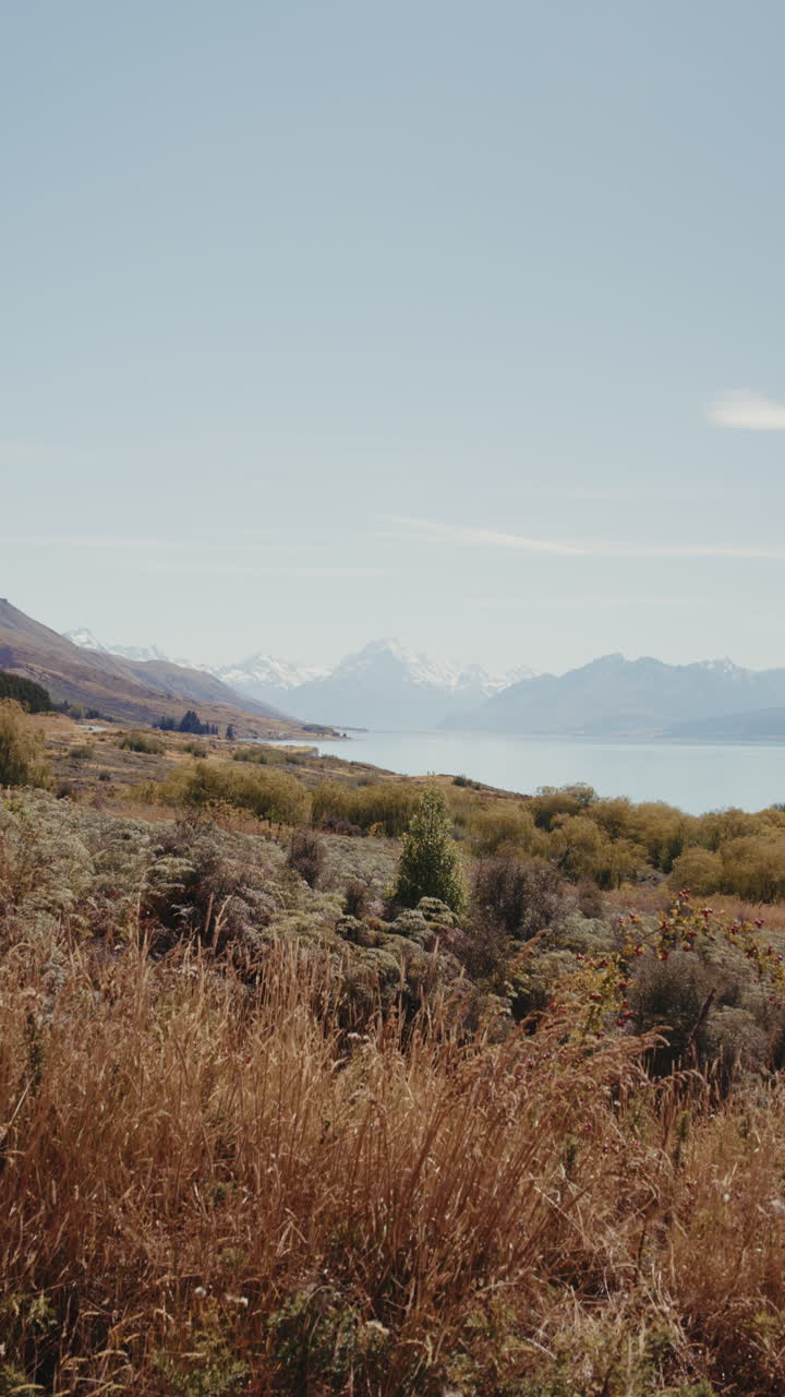 Beautiful Mountain and Lake View in New Zealand