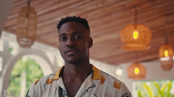 Man Portrait in Outdoor Cafe