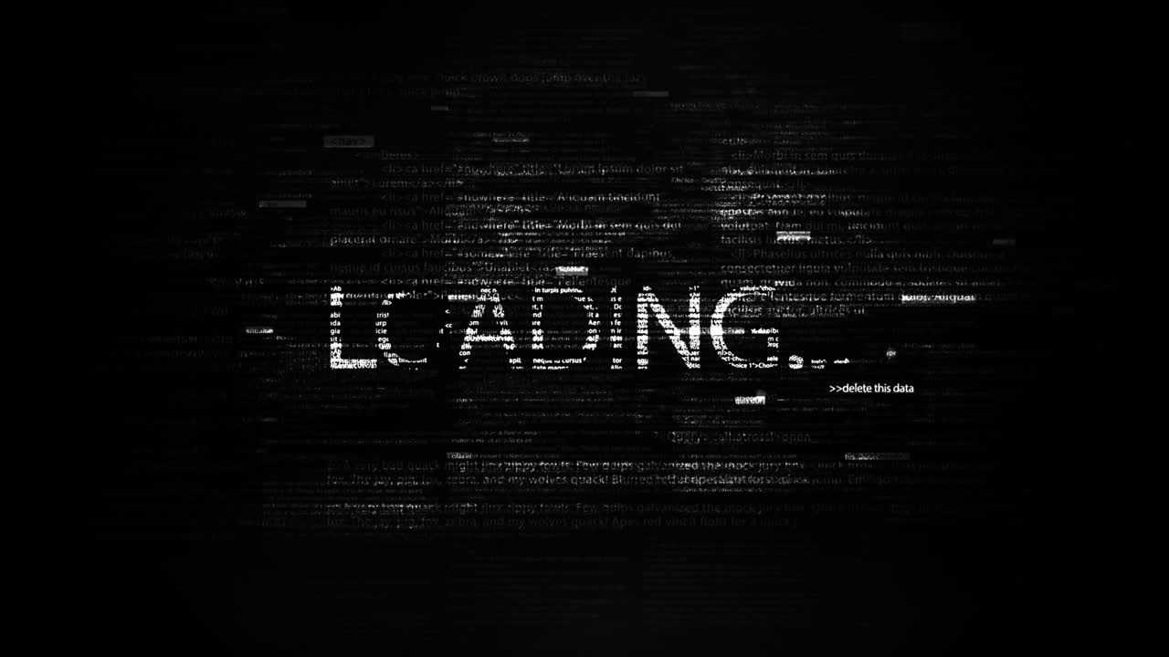 4k loopable 프로그램 코드: 보라색과 파란색 스 비디오, 컴퓨터 언어, 암호화, 애니메이션 - 움직이는 이미지, 보라색