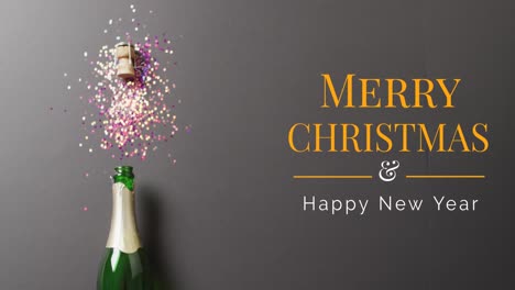 Animation-of-happy-new-year-text-over-confetti-and-champagne-bottle