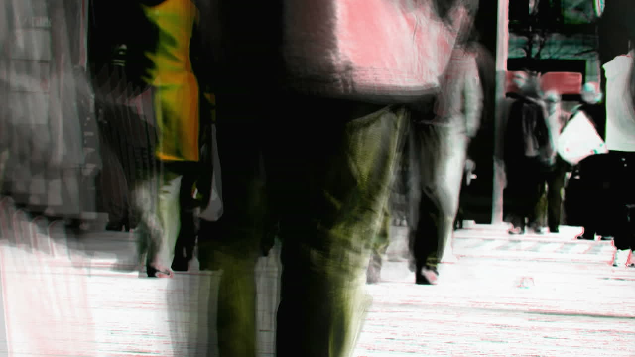 바쁜 거리의 시간 경과