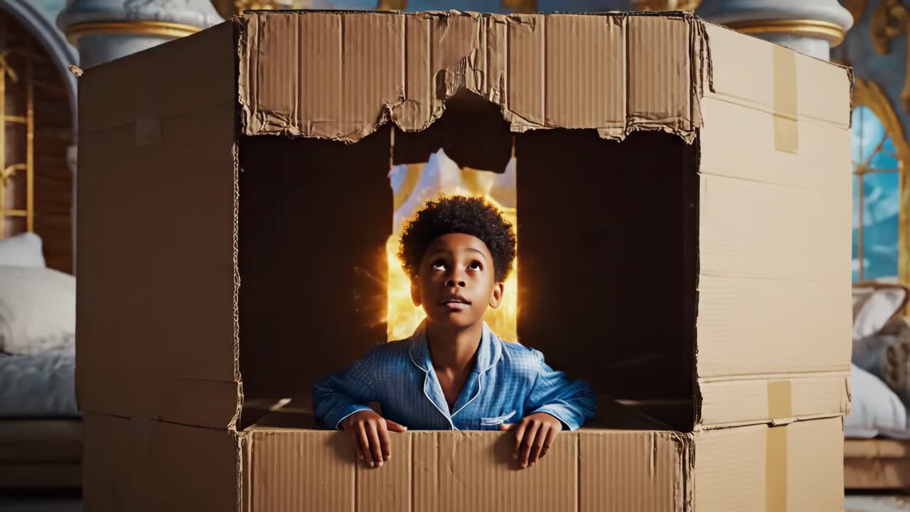 A Child's Fantasy World with Dragons and Floating Islands