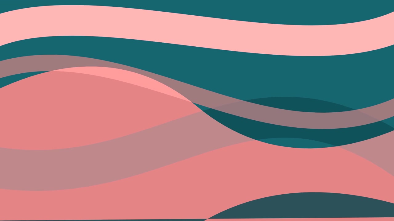 Abstract Motion Background with Flowing Pink and Teal Waves