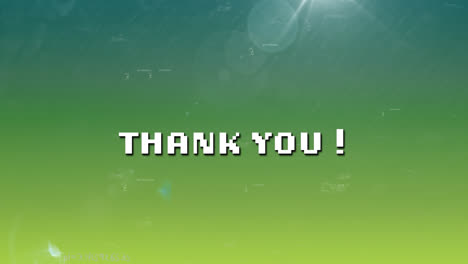 animación de gracias sobre fondo verde con fórmulas matemáticas