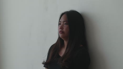 asian young woman sad and depressed
