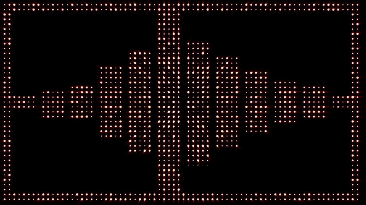 Music Waves, Lights Bulbs Animation