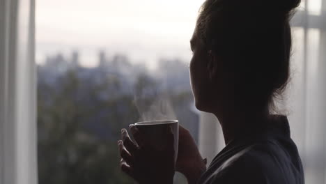 she starts every morning with a warm cuppa in hand