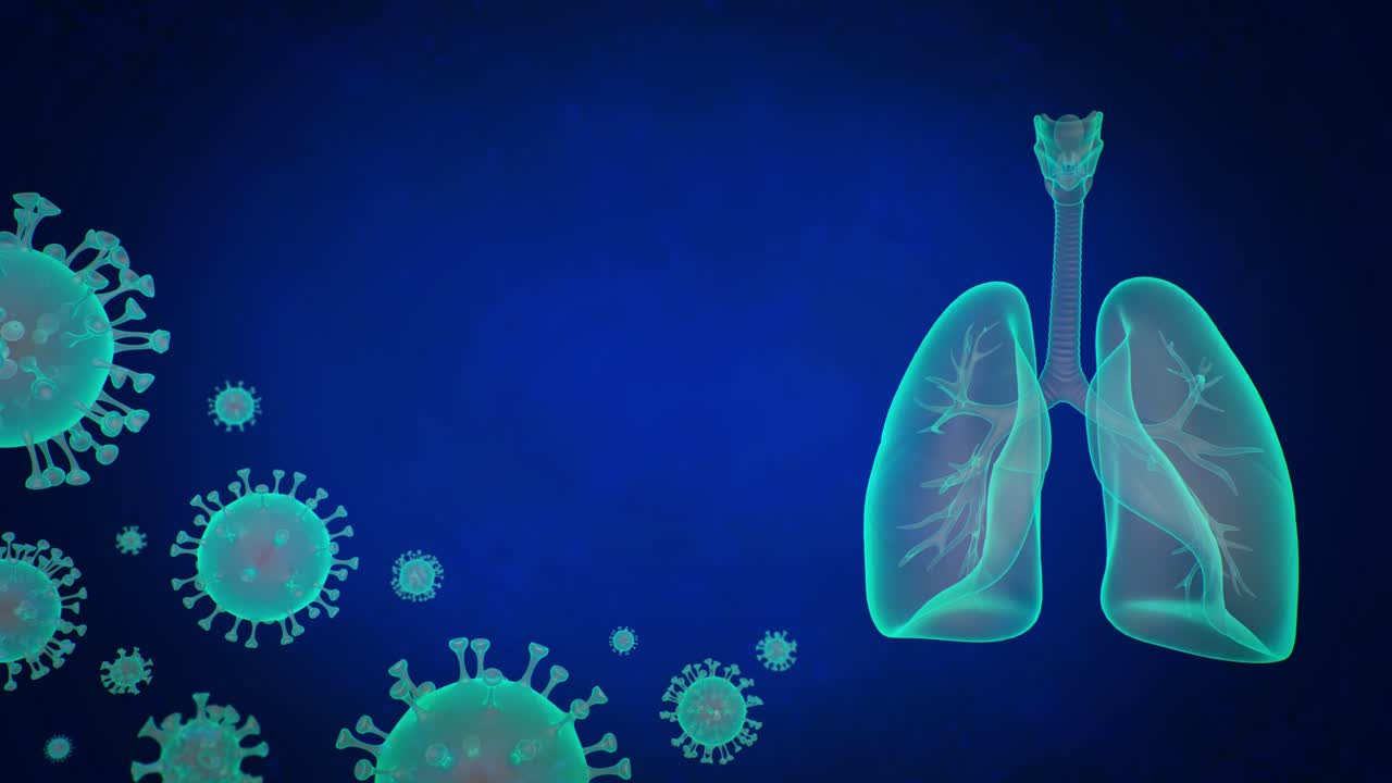 diapositiva de video para medios sobre el virus corona