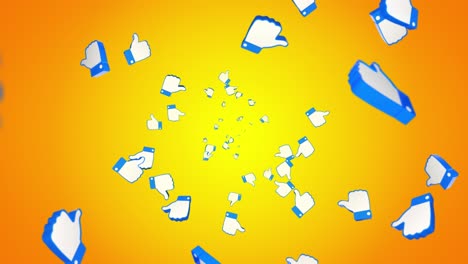 like emoji social network rendering with channel shows like gesture thumb up appears out approval