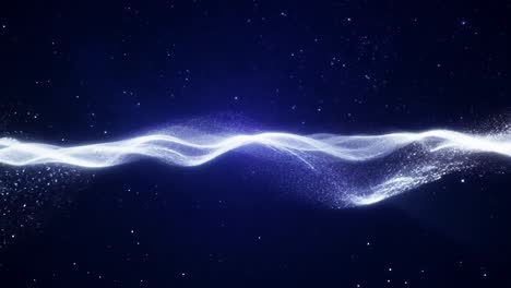 abstract cosmic wave in a starry night