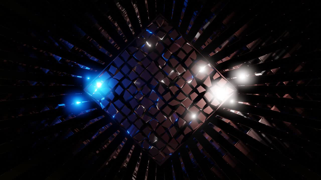 luces de neón en movimiento abstracto