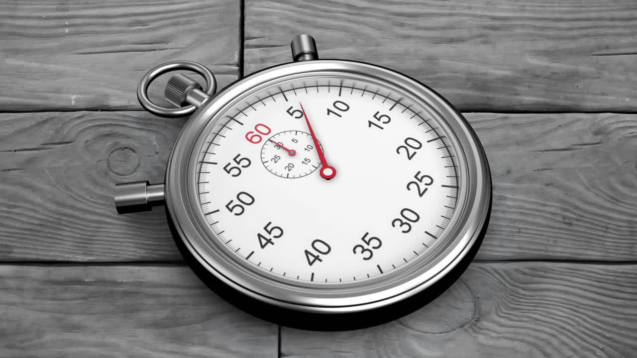 cronómetro en el suelo