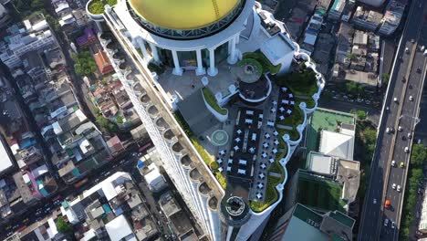 a bird'seyeview shows the sky bar atop the state tower in bangkok thailand 1