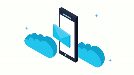 tecnología de redes sociales con teléfono inteligente