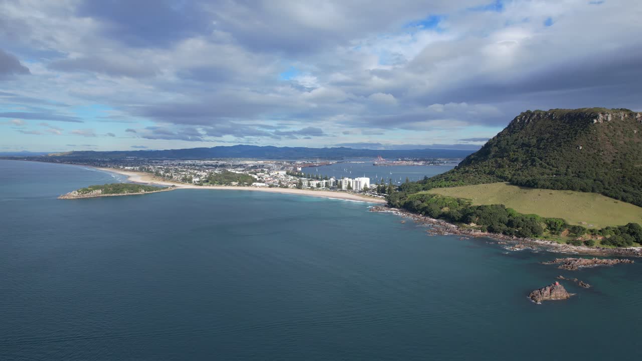 Aerial view of Mount Maunganui, New Zealand