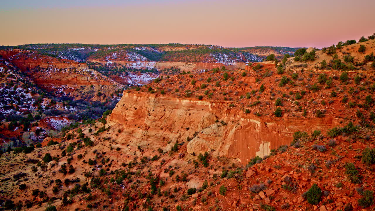 From above, the intricate patterns of red rock near Page, Arizona appear like a dreamscape.