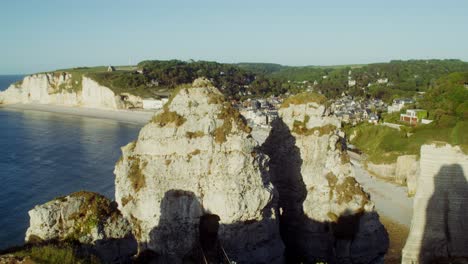 scenic coastal view of the white cliffs of france