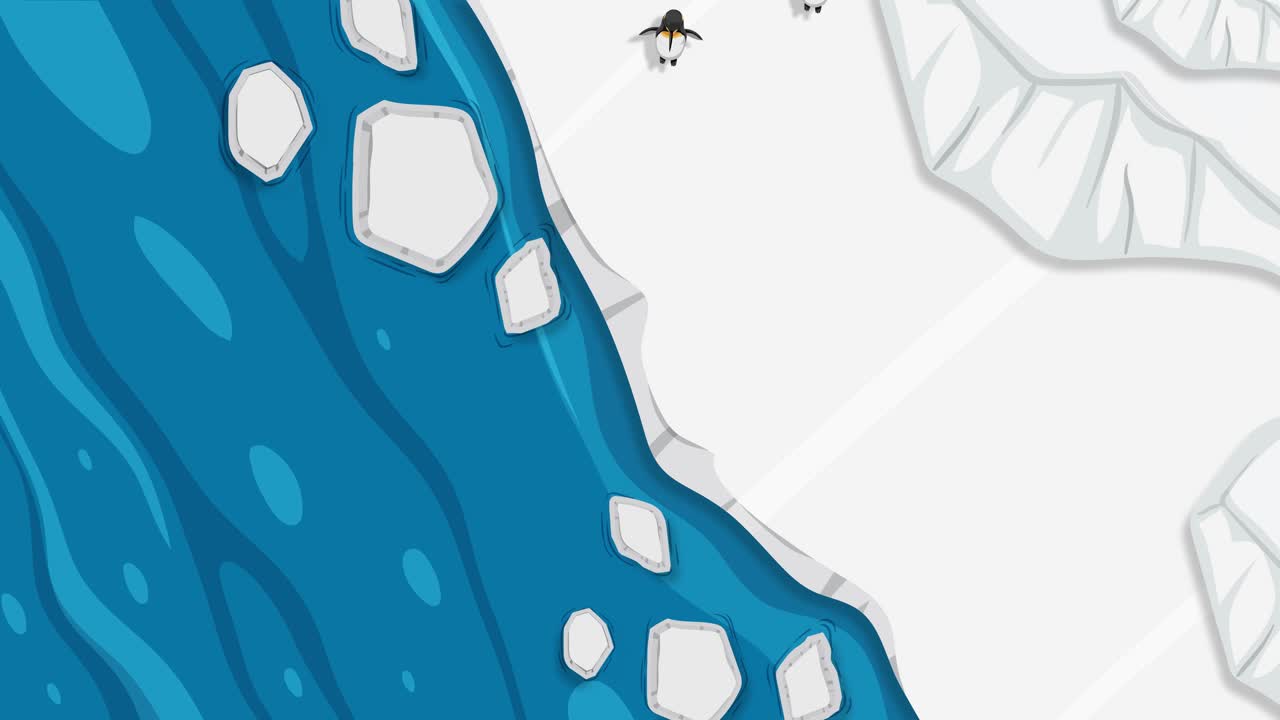 과 고래가 얼어붙은 남극 풍경에서 상호 작용합니다.